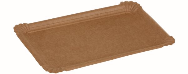 Pacovis Kartonteller Kraft braun, naturesse, 160x230mm
