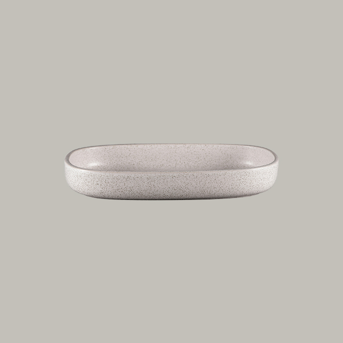 RAK Platte oval tief - clay  Serie: Ease L 30 cm / W 20.4 cm / Ht. 4.5 cm / Cont