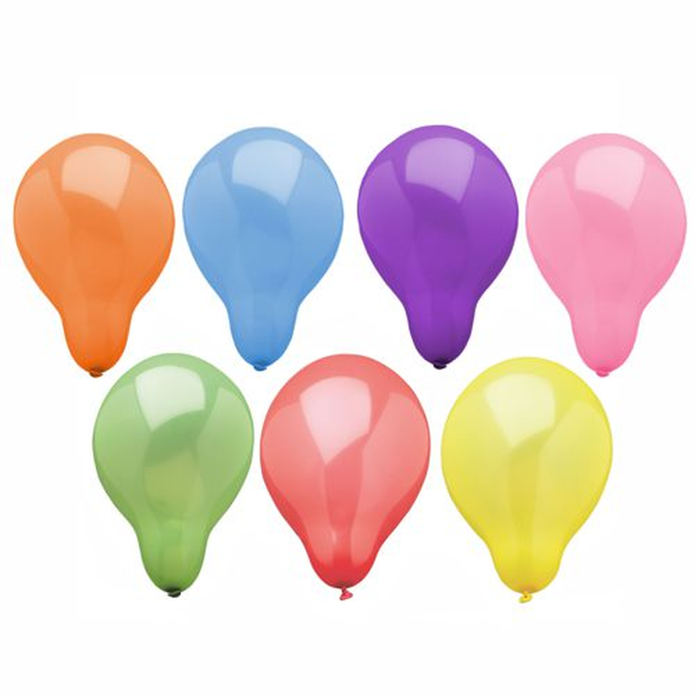 Papstar Luftballons rund Ø 19 cm farbig sortiert