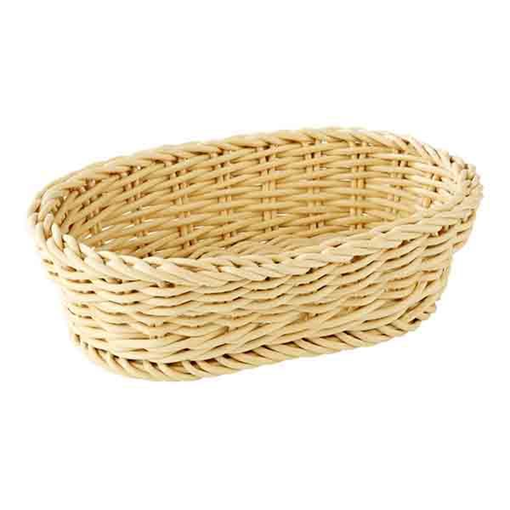 APS Korb, oval 19 x 12 cm, H: 6 cm , Polypropylen, beige