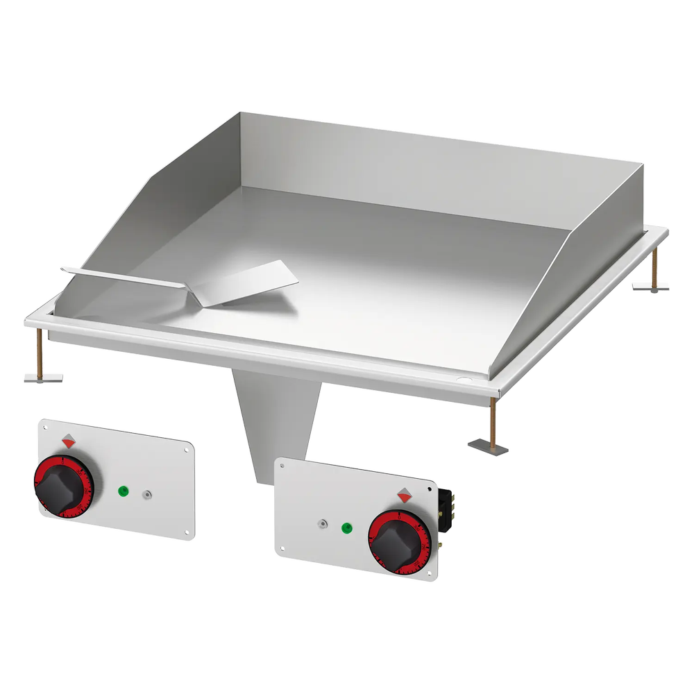 RM Gastro Grillplatte 56x55 drop-in elektrisch glatt 400 V / RM - FTLD-66ET