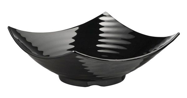 APS Schale -GLOBAL BUFFET- 32,5 x 32,5 cm, H: 12 cm , Melamin, schwarz, 3 Liter