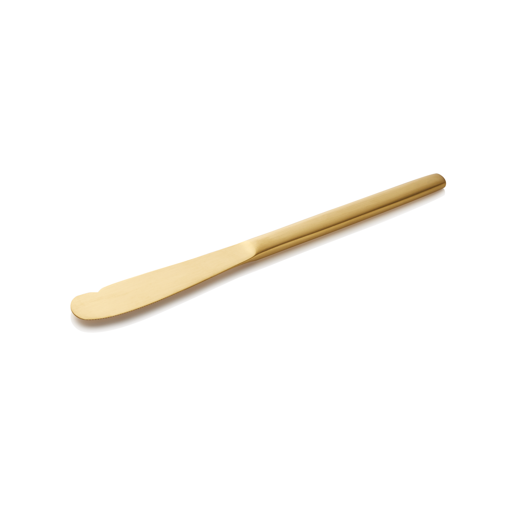 WAS Buttermesser ALEX GOLD, mit gold, matter PVD Beschichtung, 18 cm, Set á 12 S