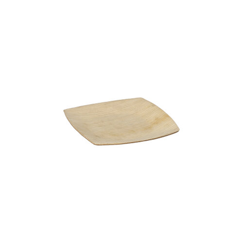 Papstar Teller, Palmblatt "pure" 10 cm x 10 cm natur "QUADRATO"
