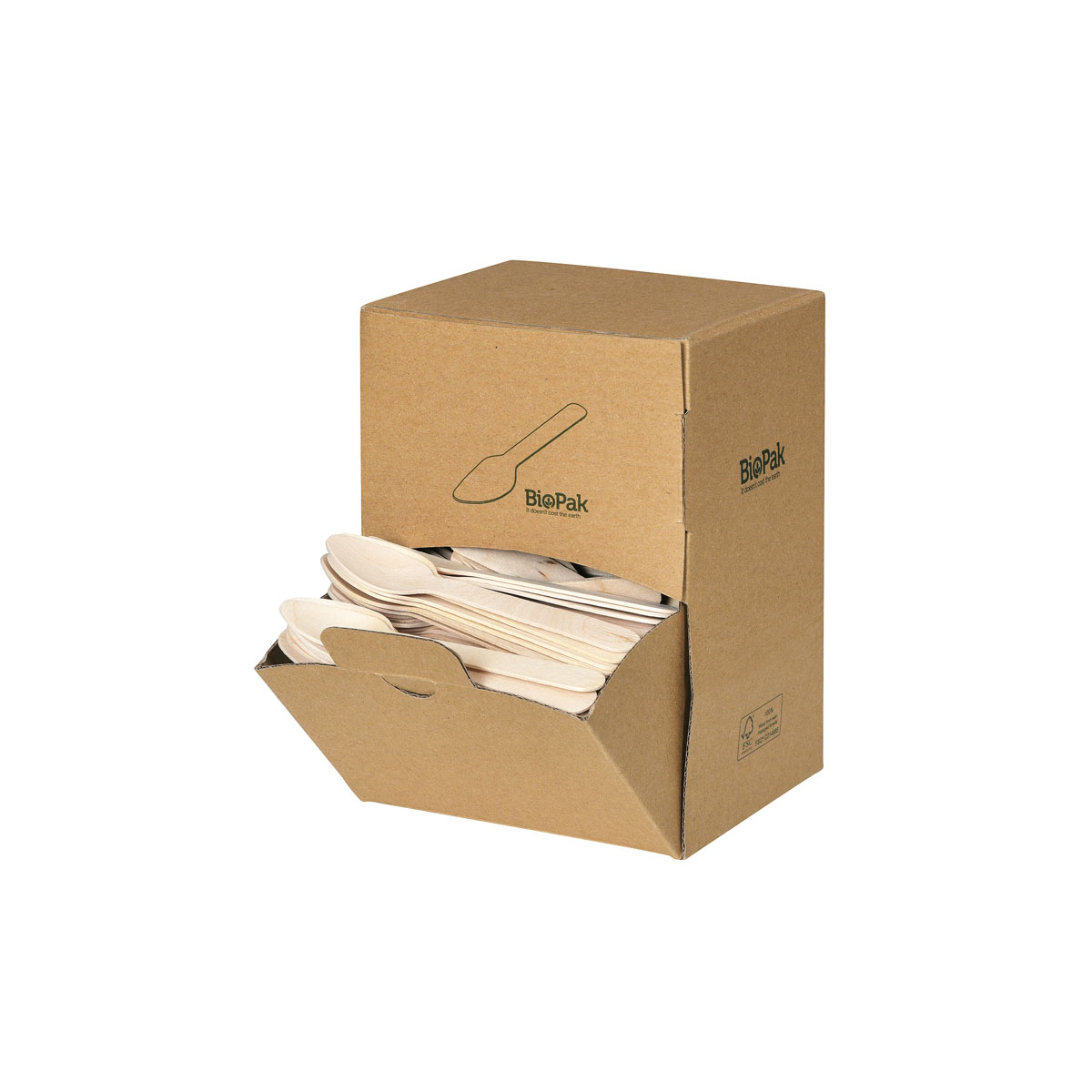 Duni NEU Holz Kaffeelöffel 110mm, Spenderbox 110 mm