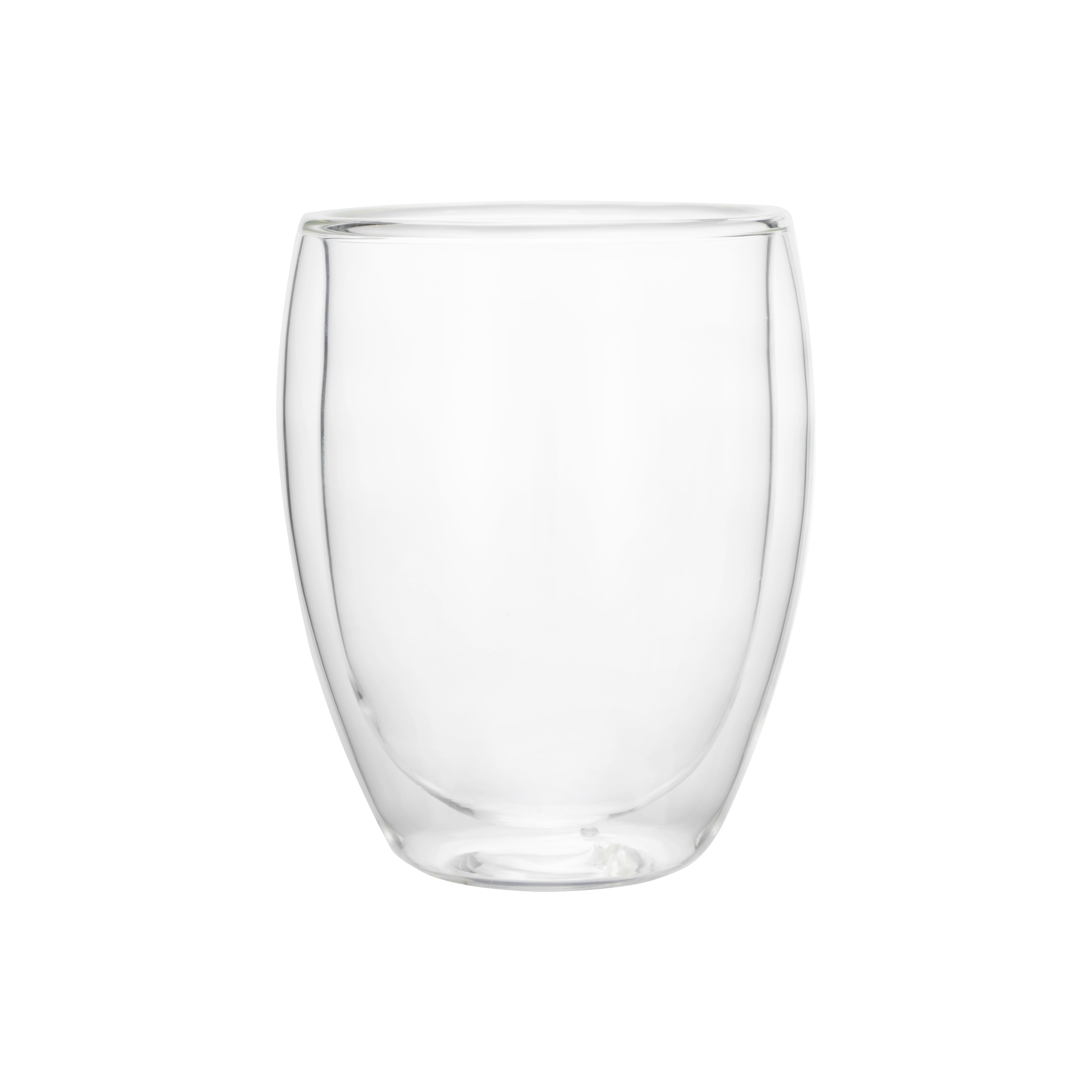 WAS Latte Macchiato Set CURVED, 350 ml, Ø 11,5 cm, Set á 2 Stück, Borosilikatgla