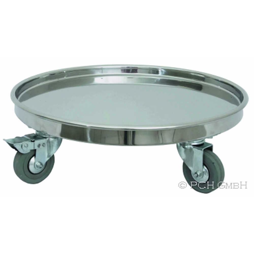 WAS Transporttrolley 4452 400, Ø 42 cm, Chromnickelstahl