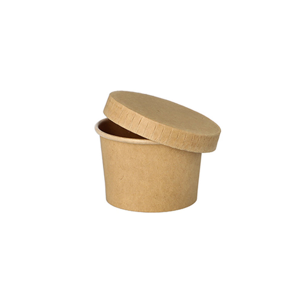 Papstar Portionsbecher, Pappe 45 ml Ø 6 cm · 4,1 cm braun