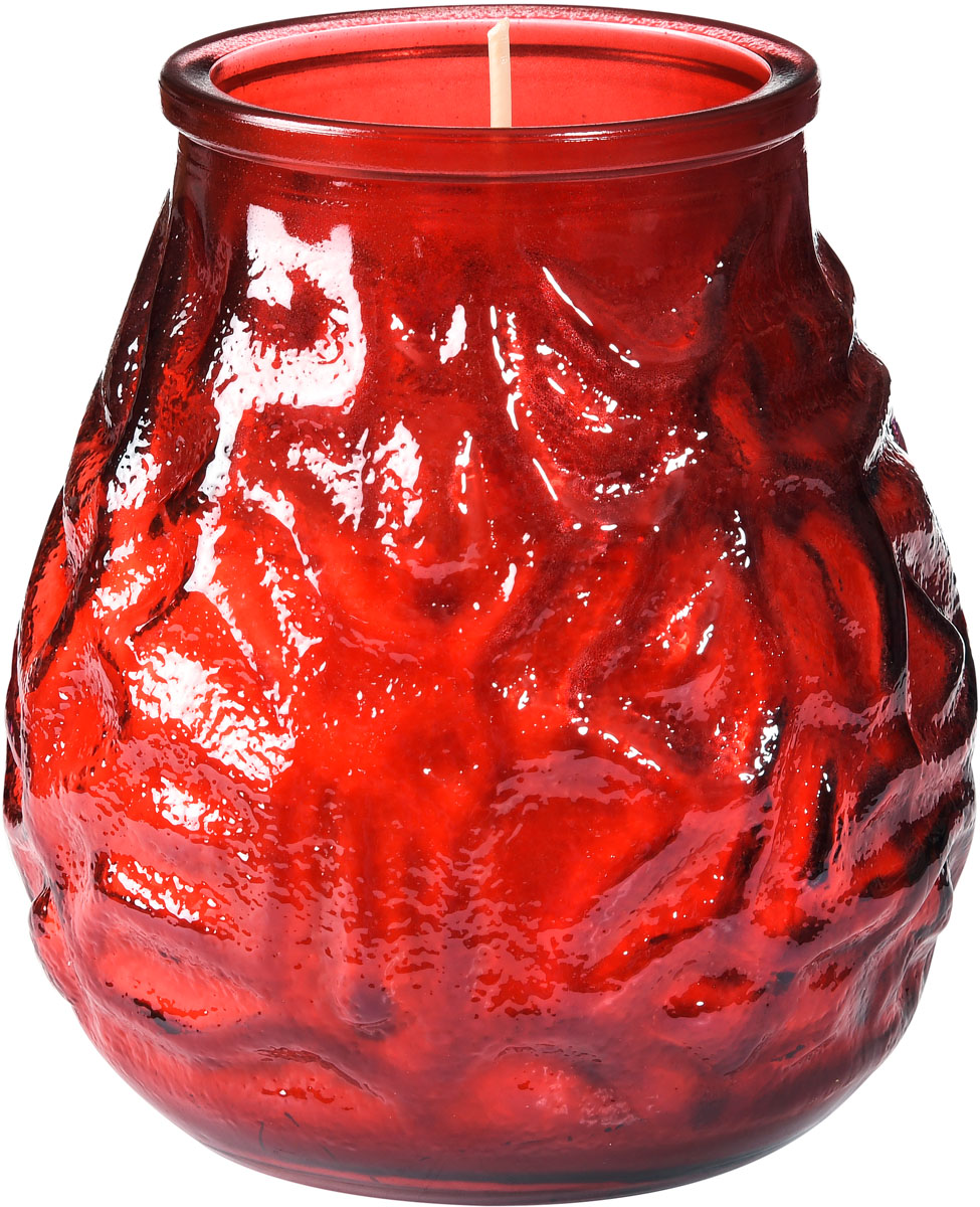Duni Kerzengläser Venezia, ca. 70h 100 x 100 mm rot