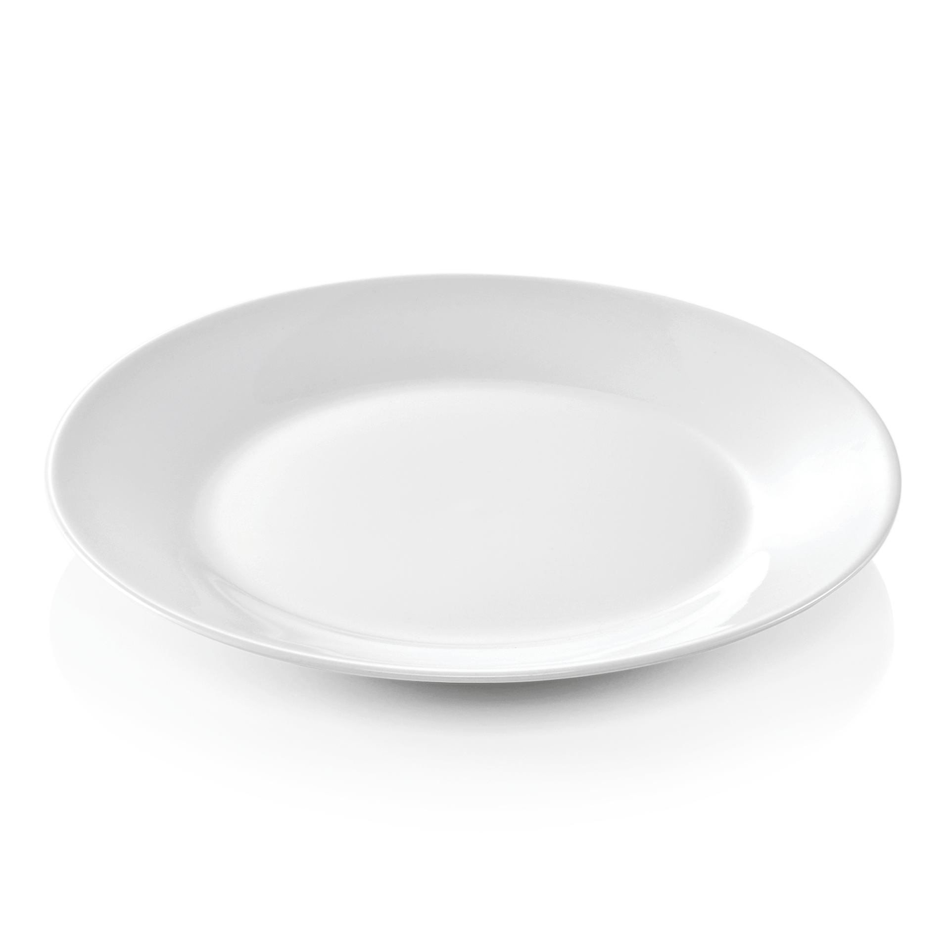 WAS Teller Set, flach, Ø 19 cm, Set á 12 Stück, Porzellan