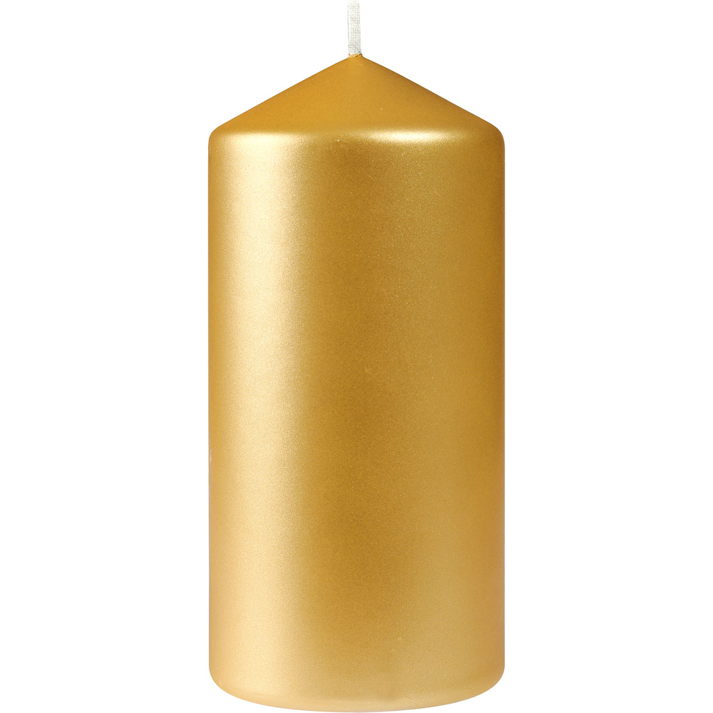 Duni Stumpenkerzen, ca. 50h 150 x 70 mm matt gold