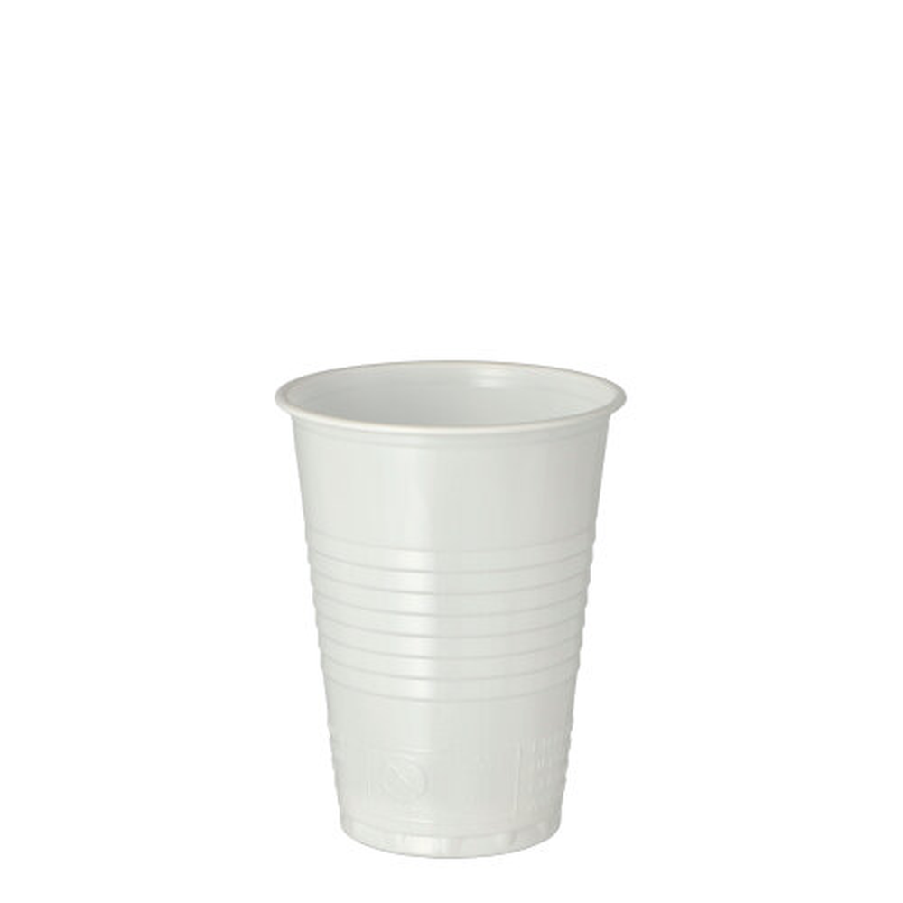 Papstar Trinkbecher, PS automatengängig 0,18 l Ø 7,03 cm · 9,1 cm weiss