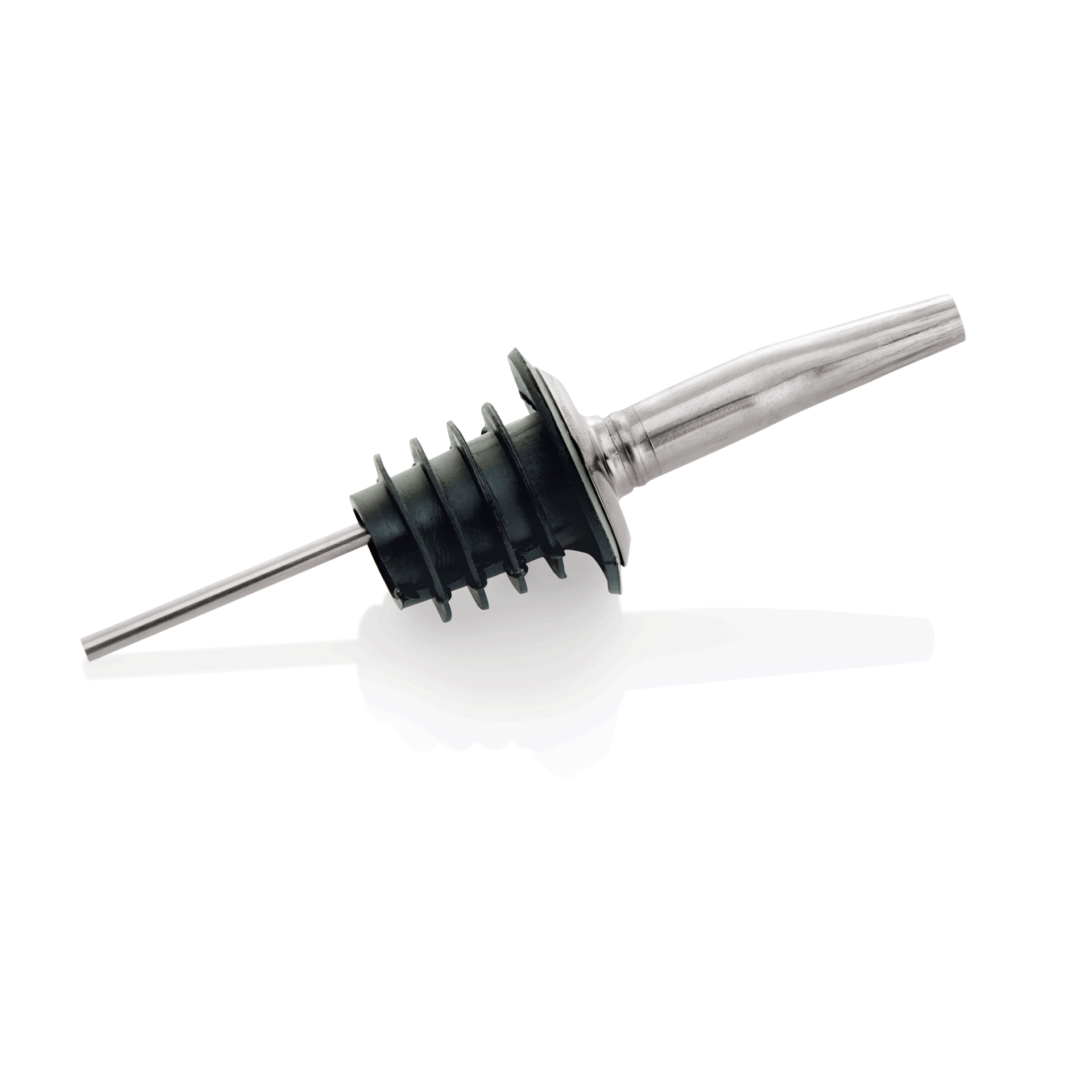 WAS Ausgießer Set, 12 cm, Set á 12 Stück, Chromnickelstahl 18/8, Kunststoff