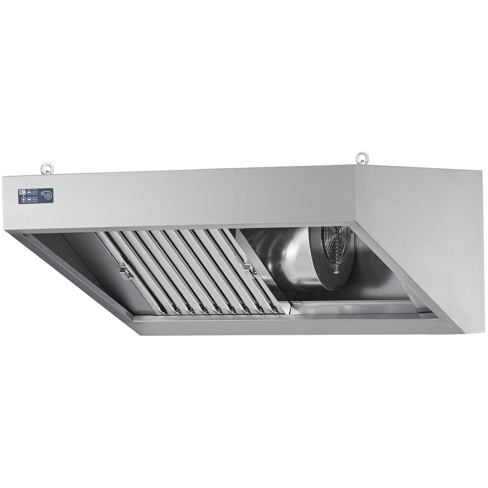 Chromonorm Wandhaube mit Ventilator - 1400x900x450 mm