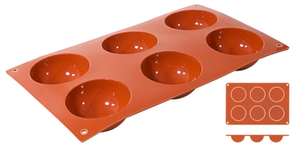 Contacto Silikon-Backmatte Halbkugel, 7 cm
