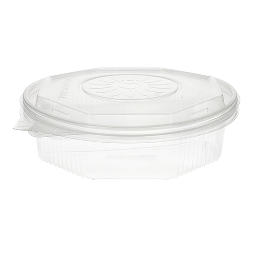PAPSTAR Menüboxen mit Klappdeckeln, PP ungeteilt 5,9 cm x 21,5 cm x 21,5 cm t