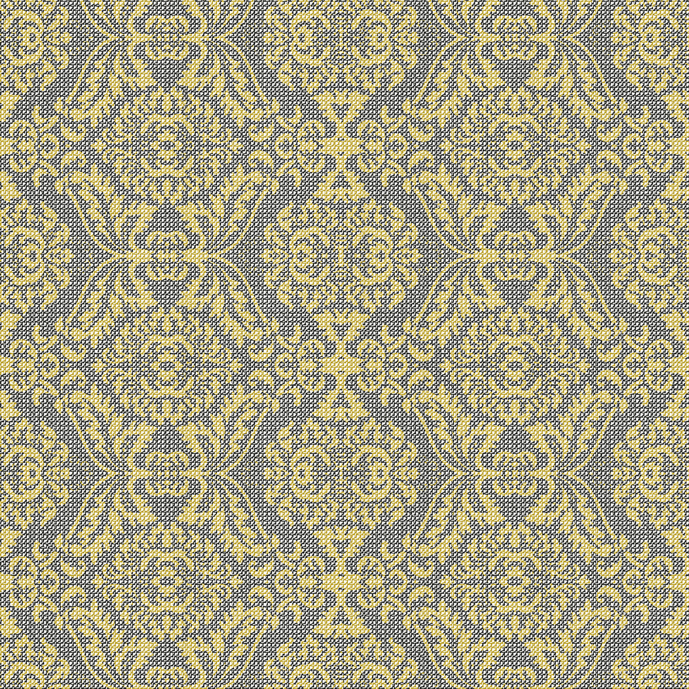 Mank Serviette Kiyan gold-schwarz 40 x 40 cm 1/4 Falz