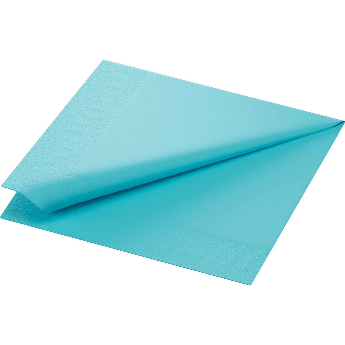 Duni Zelltuchservietten 40 x 40 cm 3-lagig 1/4 Falz mint blue