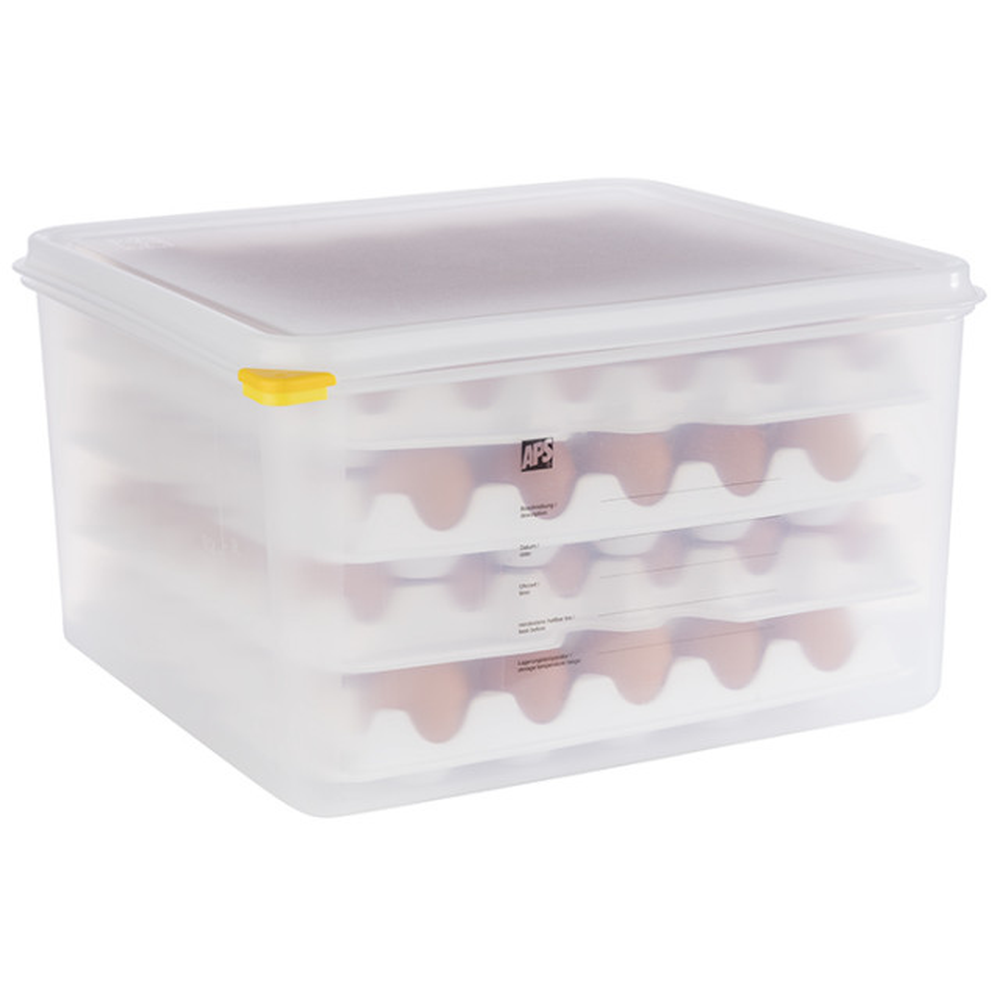 APS GN 2/3 Eier-Box 35,4 x 32,5 cm, H: 20 cm , Polypropylen (Box + Deckel),