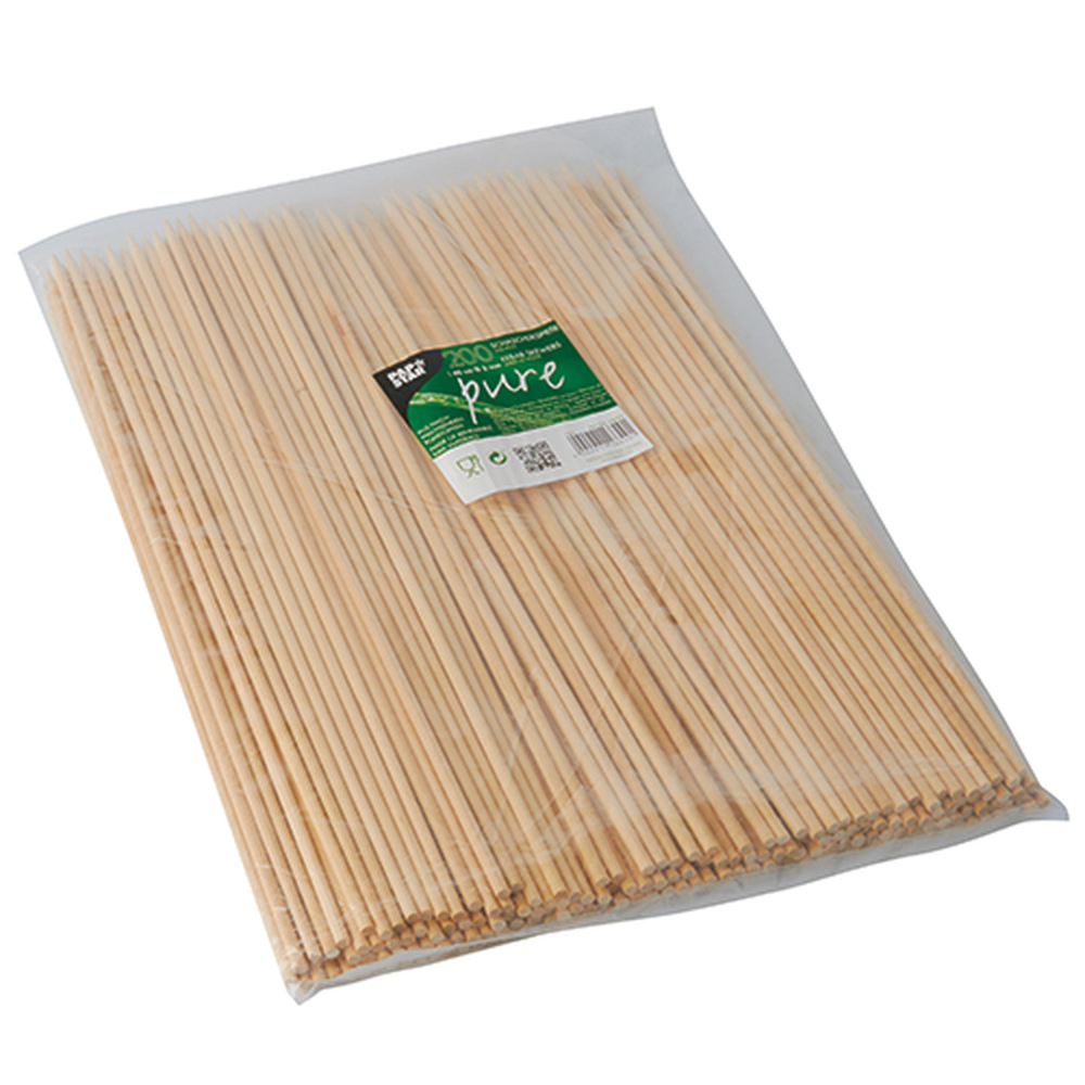 Papstar Schaschlikspieße, Holz "pure" Ø 5 mm · 40 cm