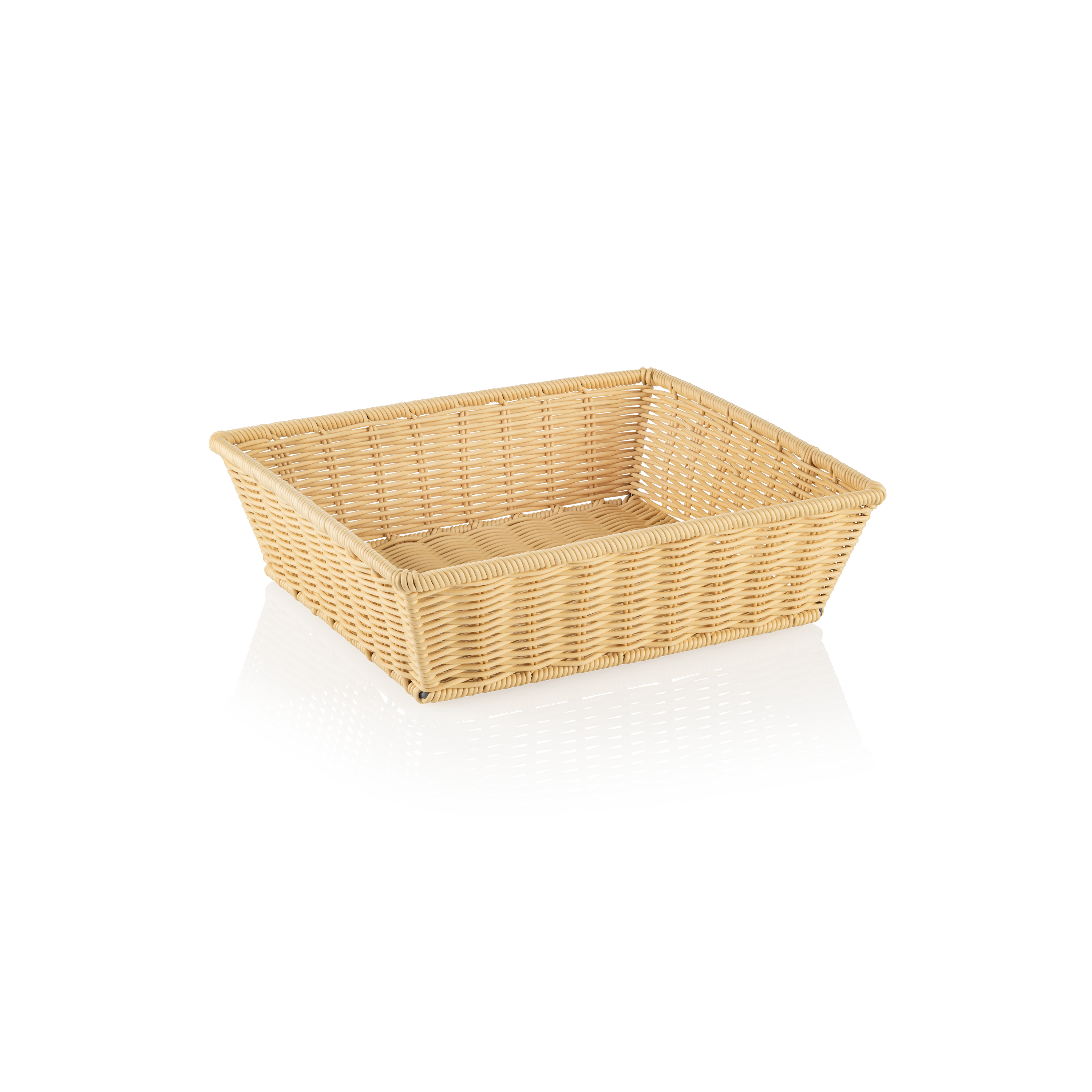 WAS GN Korb 2/3 WEAVER PRO GN Körbe, hellbeige, Polypropylen, Chromnickelstahl 1