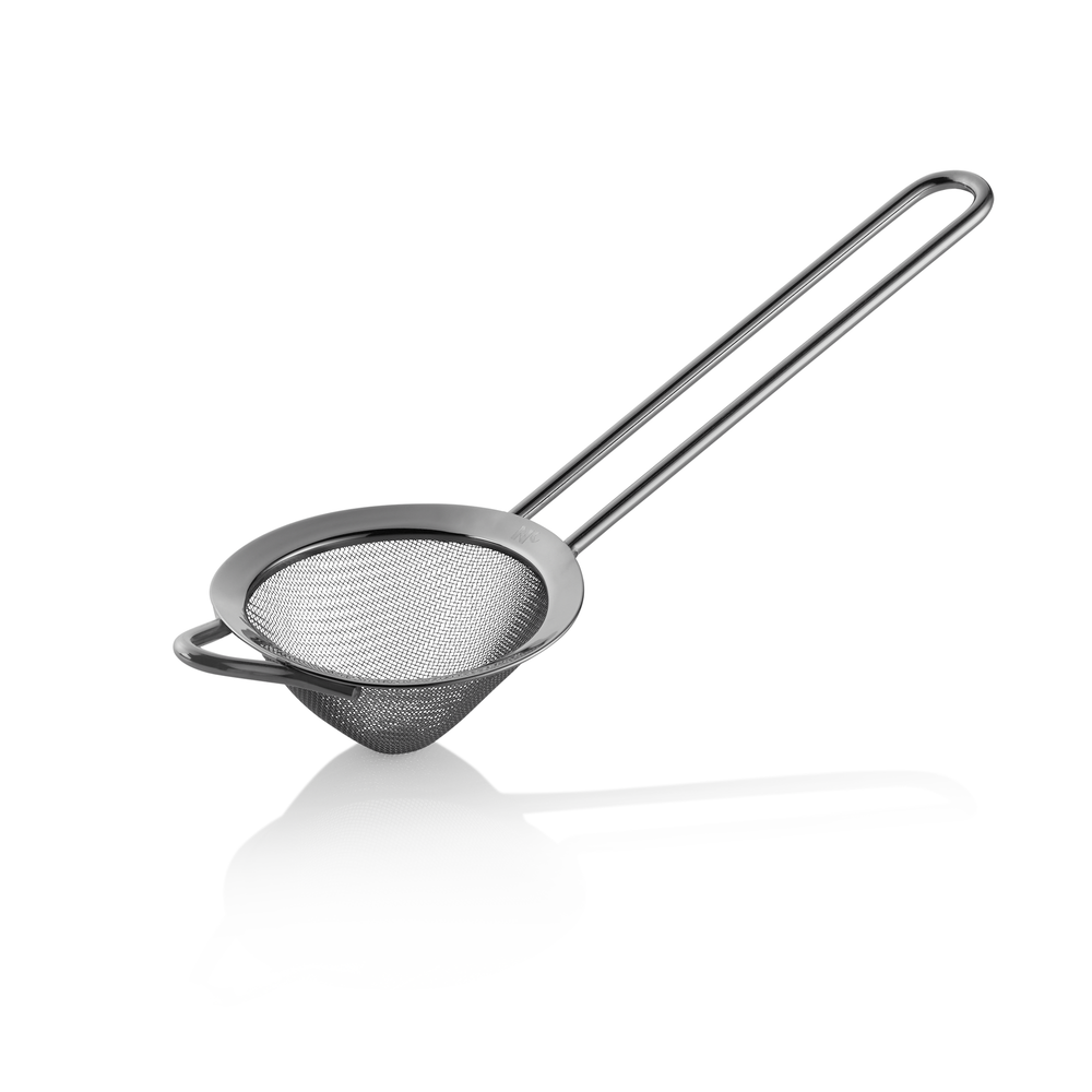 WAS Feinmaschiges Sieb NOCTURN, Ø 9 cm, 25,5 cm, gun metal, Chromnickelstahl 18/