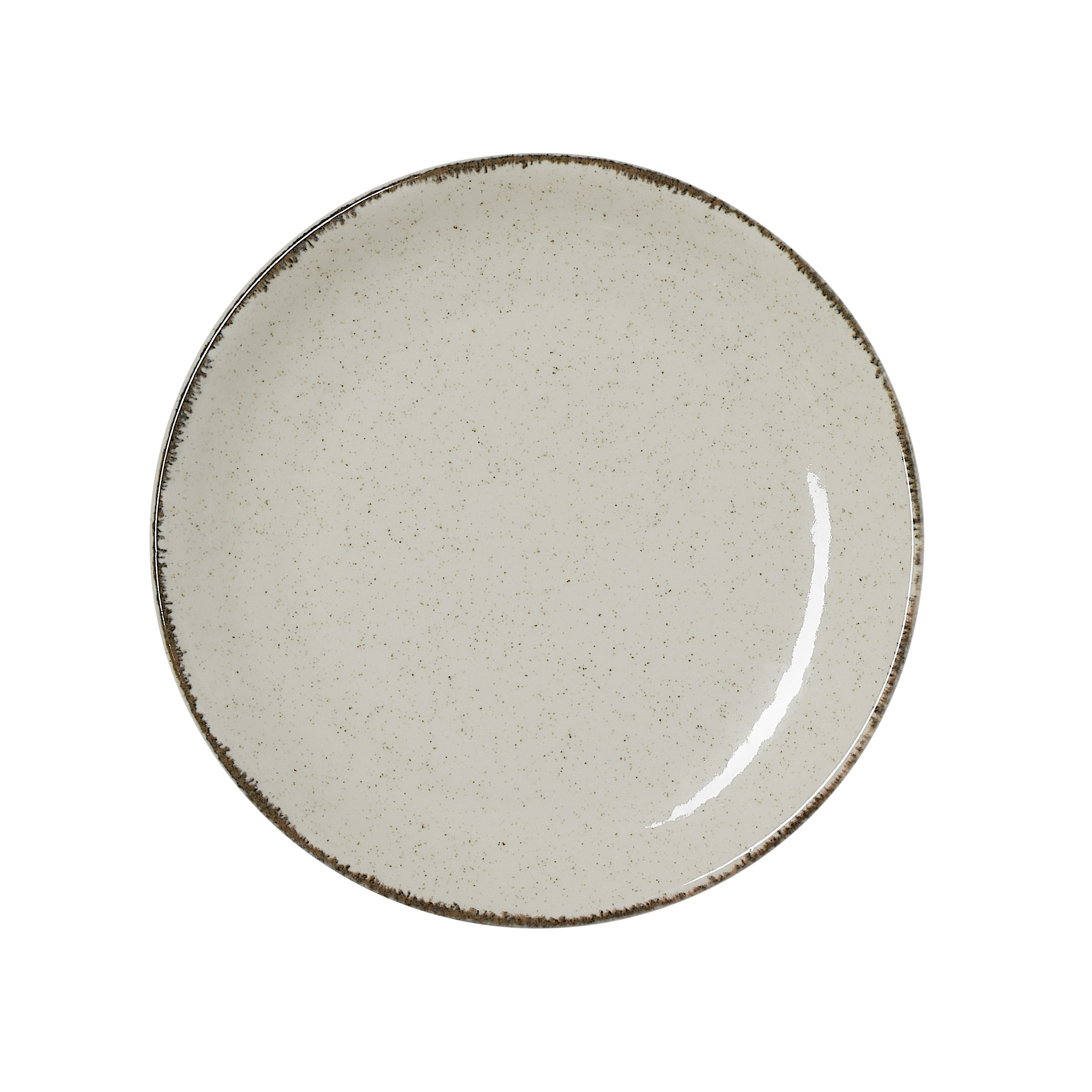 WAS Teller Set SMILLA SAND, flach, Ø 17 cm, Set á 6 Stück, sand, Porzellan