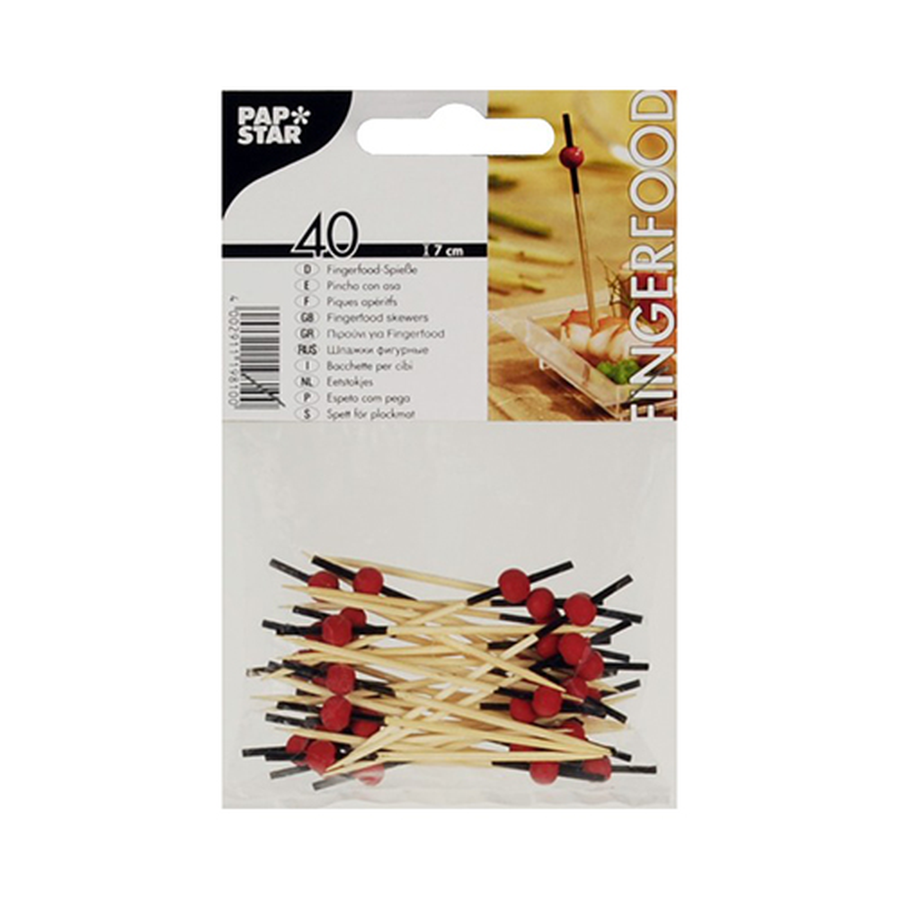 Papstar Fingerfood - Picker 7 cm "Red Pearl"