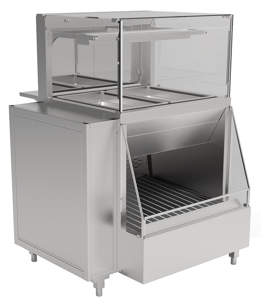 Nordcap Kombinationsvitrine warm / kalt Take Away Basic GE-77-Z