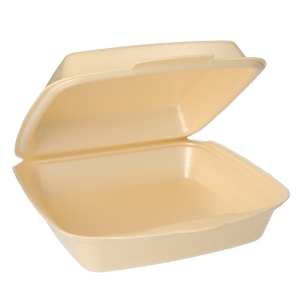 PAPSTAR Menüboxen mit Klappdeckel, XPS ungeteilt 7,5 cm x 22,5 cm x 22 cm bei