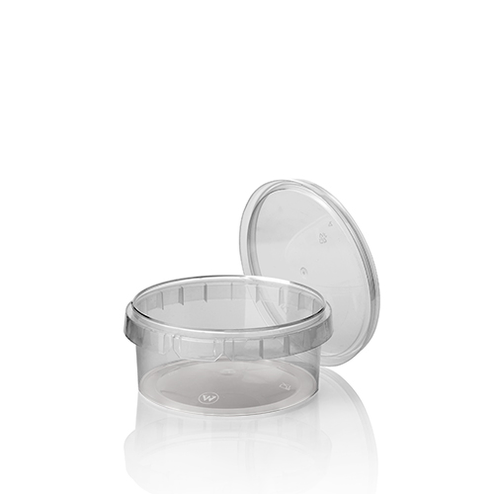 PAPSTAR Feinkostbecher, PP 300 ml Ø 11,8 cm · 5,1 cm transparent mit Original