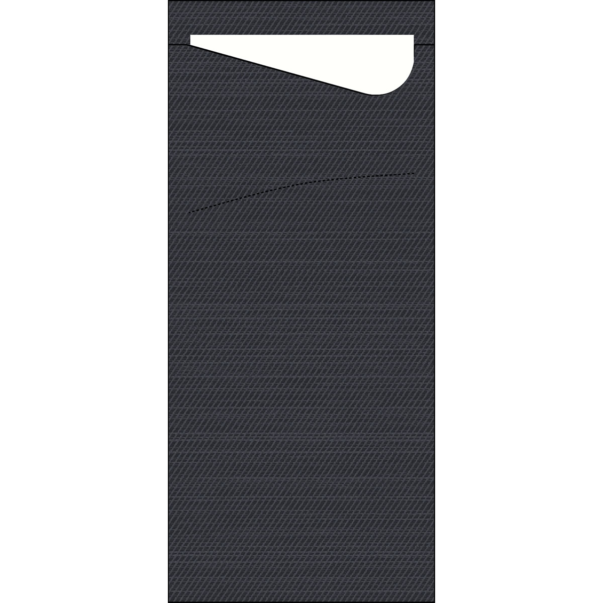 Duni Sacchetto Zelltuch 190 x 85 mm schwarz/weiß