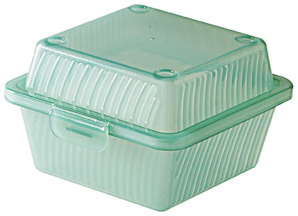 Contacto Mehrweg Hamburger-Box mit Deckel, grün
