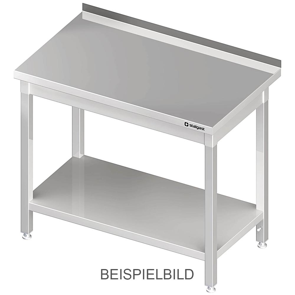 Stalgast Arbeitstisch mit Grundboden, 1400x700x850 mm, ohne Aufkantung, verschwe