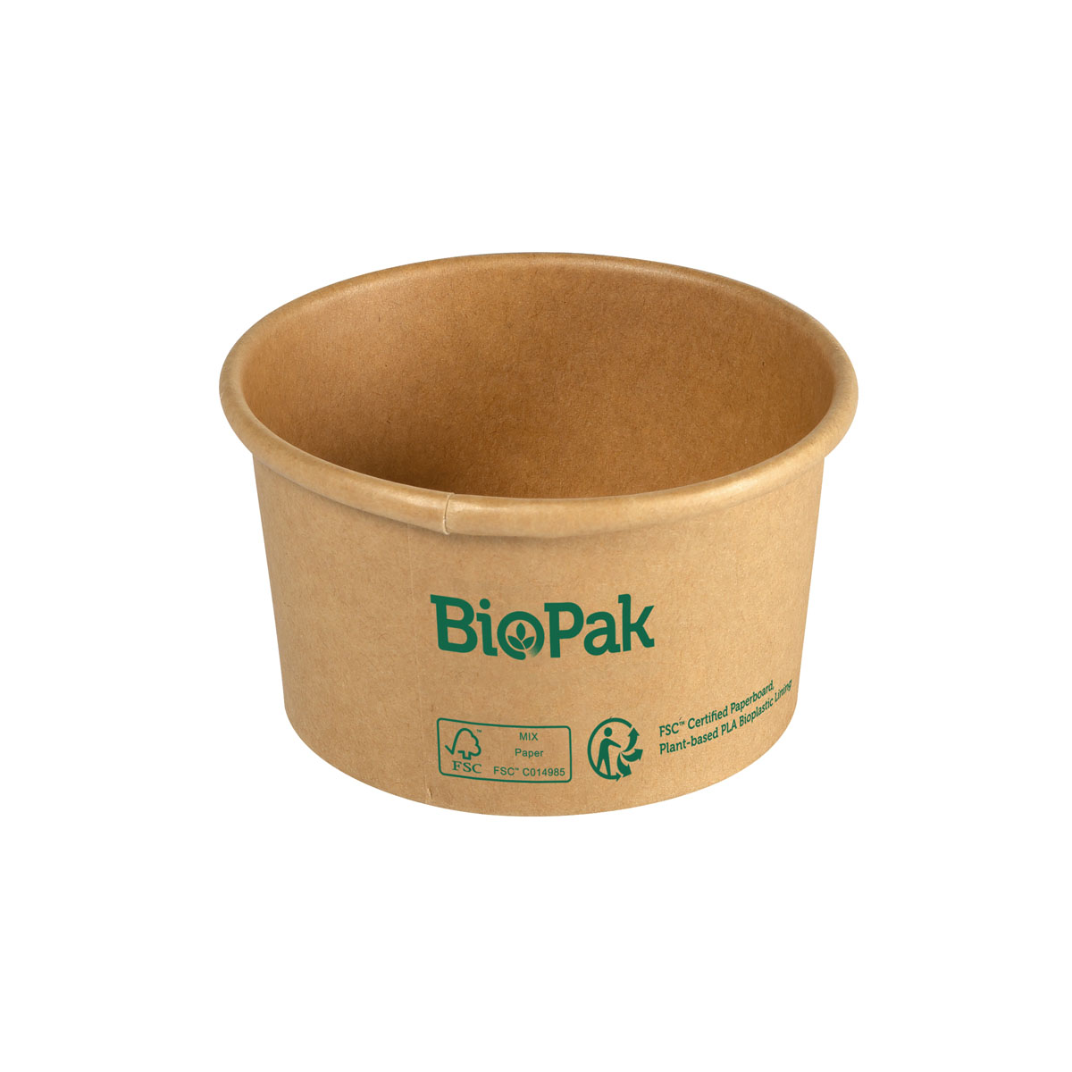 Duni Bowl Ronda SHORT Karton/PLA Braun 190ml 85 x 85 x 52 mm