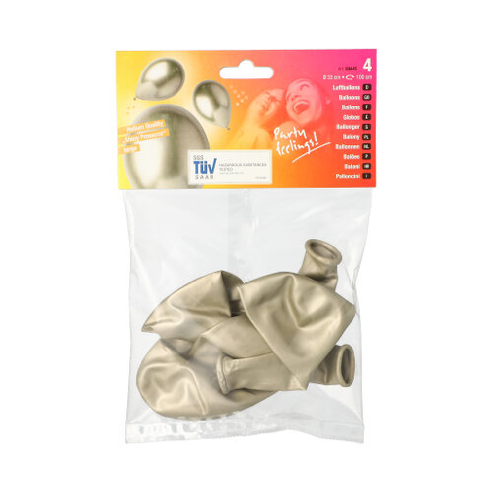 Papstar Luftballons Ø 33 cm "Shiny Prosecco" large