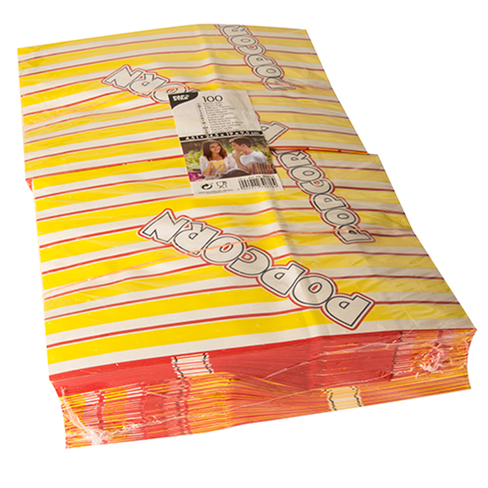 PAPSTAR Popcorn Tüten, Pergament-Ersatz 4,5 l 24,5 cm x 19 cm x 9,5 cm Popc