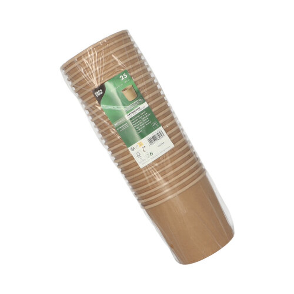 Papstar Suppenbecher, Pappe rund 760 ml Ø 11,5 cm · 11 cm braun