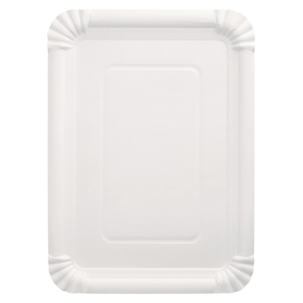 Papstar Teller, Pappe "pure" eckig 21,5 cm x 29 cm weiss