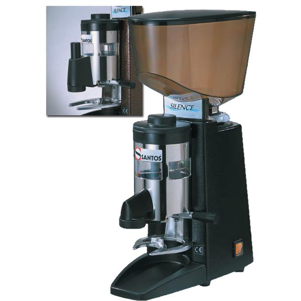 Santos Silence Espresso Kaffeemhle - schwarz mit beweglichem Tamper