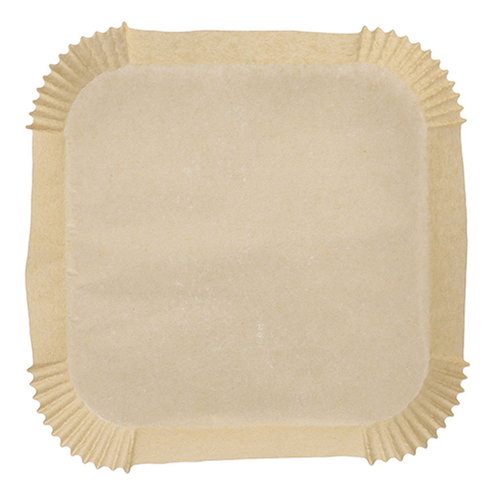 Papstar Backpapiere 23 cm x 23 cm x 4,5 cm braun für Heißluftfritteusen