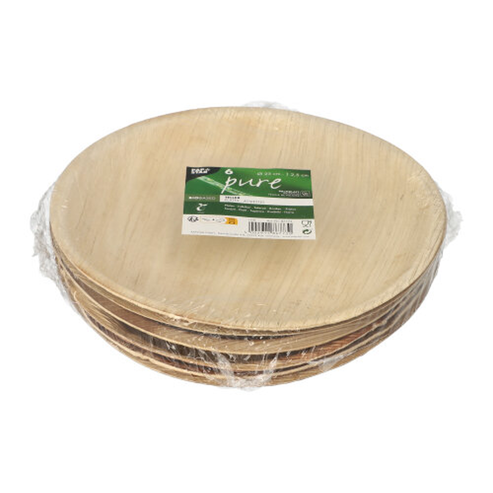 Papstar Teller, Palmblatt "pure" rund Ø 23 cm · 2,5 cm
