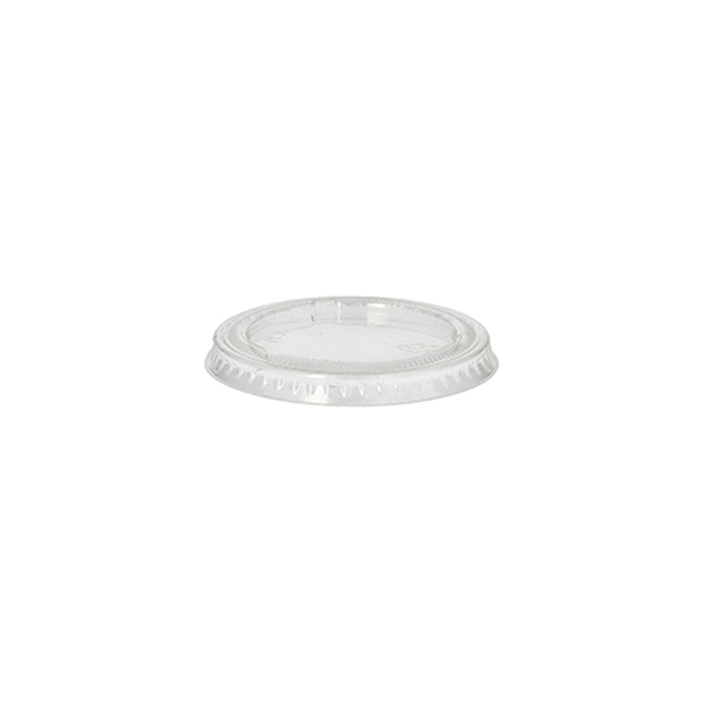 Papstar Deckel für Portionsbecher, PLA "pure" rund Ø 6 cm transparent