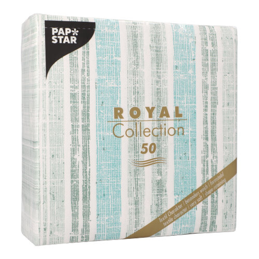 PAPSTAR Servietten ROYAL Collection 1/4-Falz 40 cm x 40 cm dunkelgrün Str
