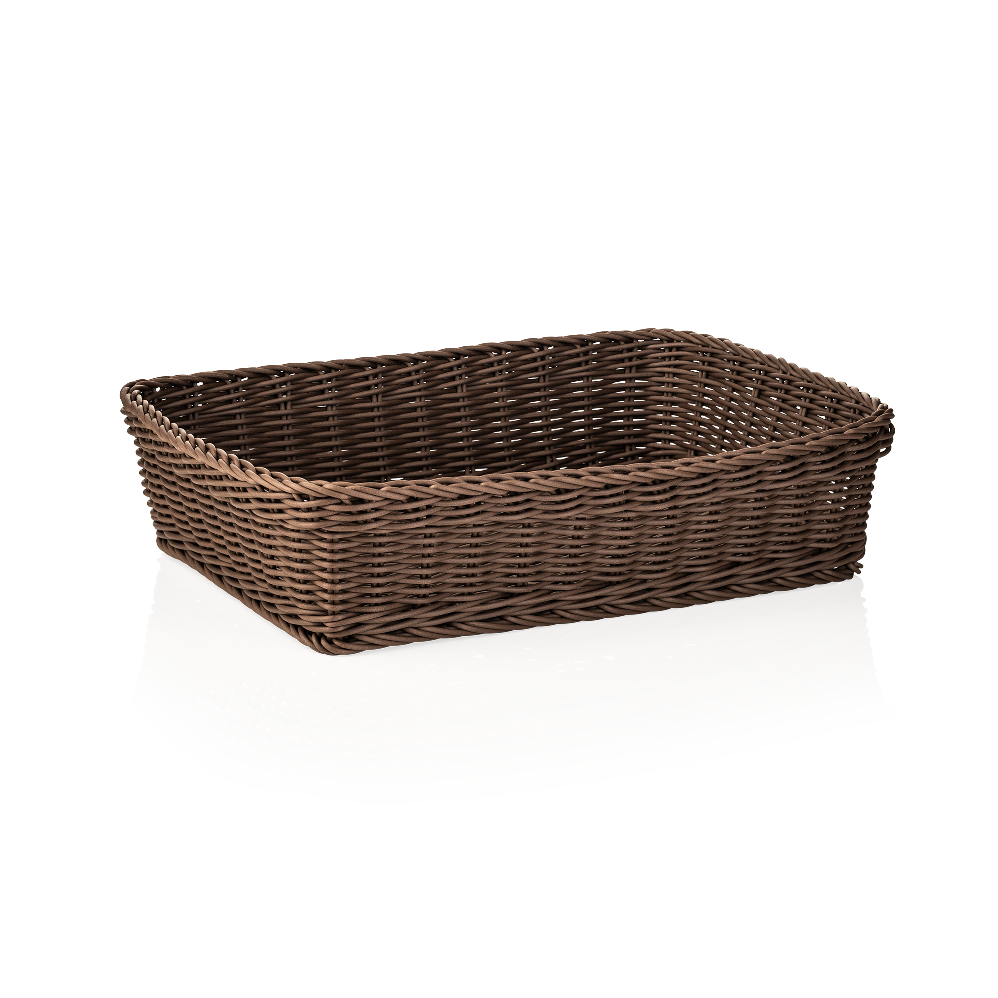 WAS Korb WEAVER PRO Systemkörbe, 40 x 30 x 10 cm, braun, Polypropylen