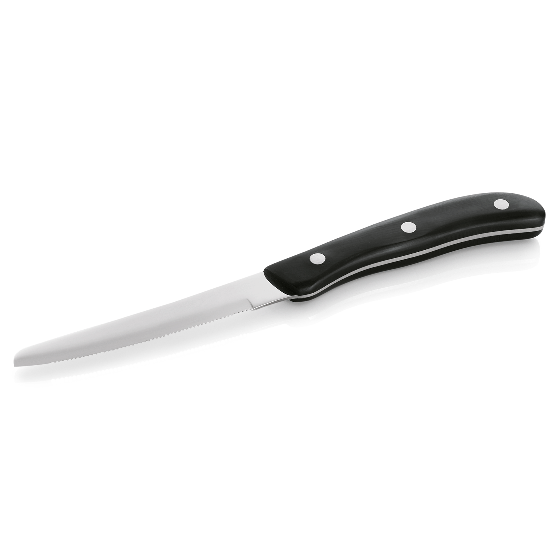 WAS Steak-/Pizzagabel mit Kunststoffgriff, 20,5 cm, Chromstahl