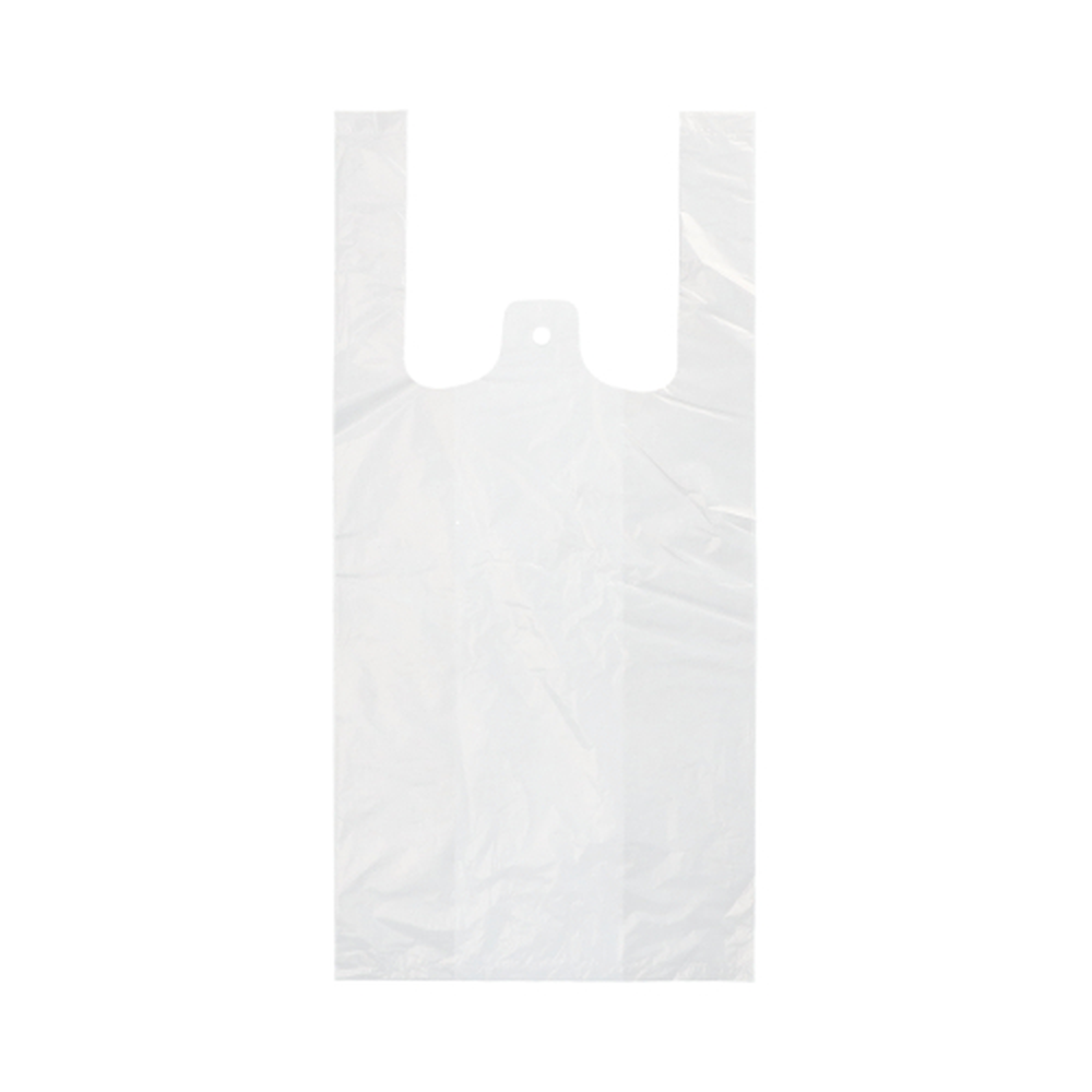 Papstar Hemdchen-Tragetaschen, HDPE 42 cm x 21 cm x 13 cm weiss