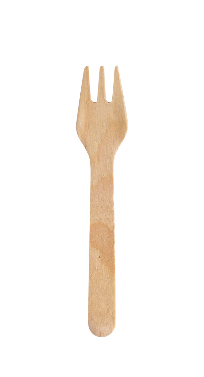 Duni Mini Fork Silva 90mm, Holz gewachst 90 mm
