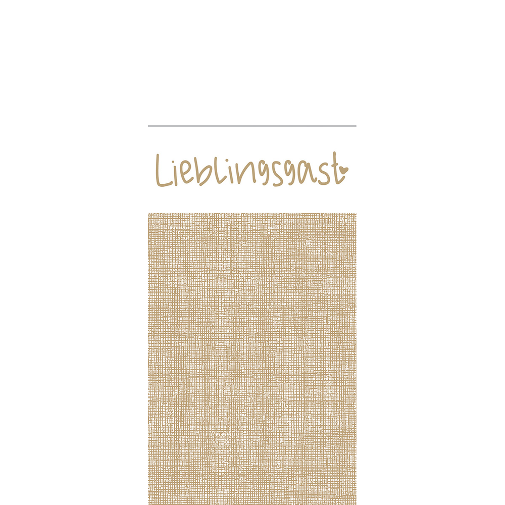 Mank Pocket-Napkins Lieblingsgast 40 x 33 cm 1/8 Falz