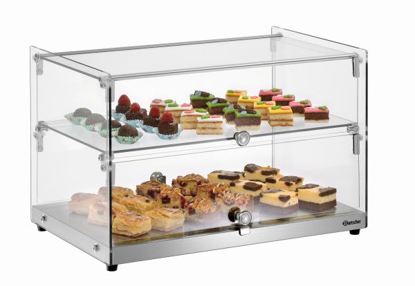 Bartscher Ausstellungstück Buffetvitrine 5400 2E-K (B/T/H) 550 x 375 x 370 mm